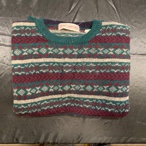 Vintage Season Pattern Wool Sweater